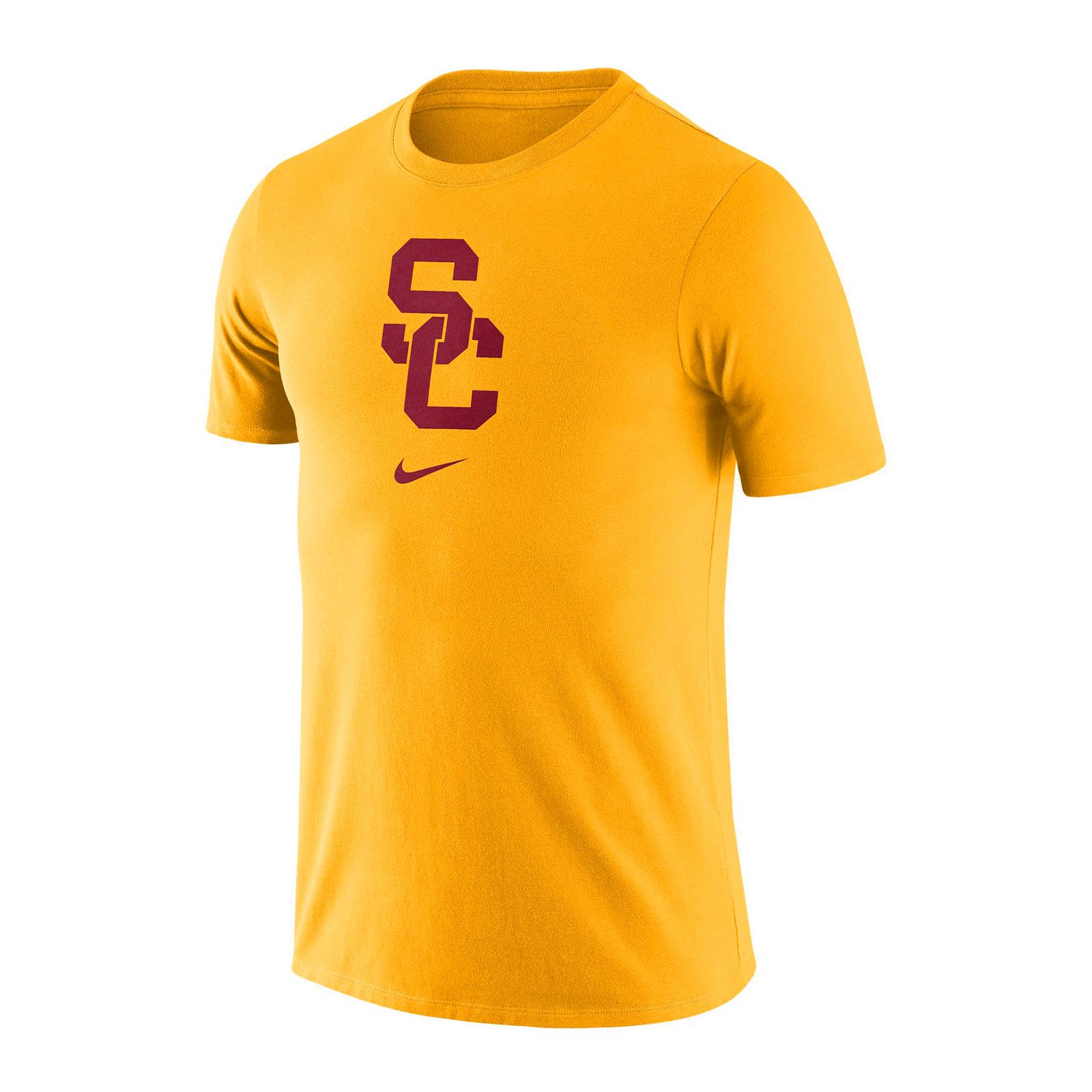USC Trojans Men's Nike Gold SC Interlock Essential Logo T-Shirt